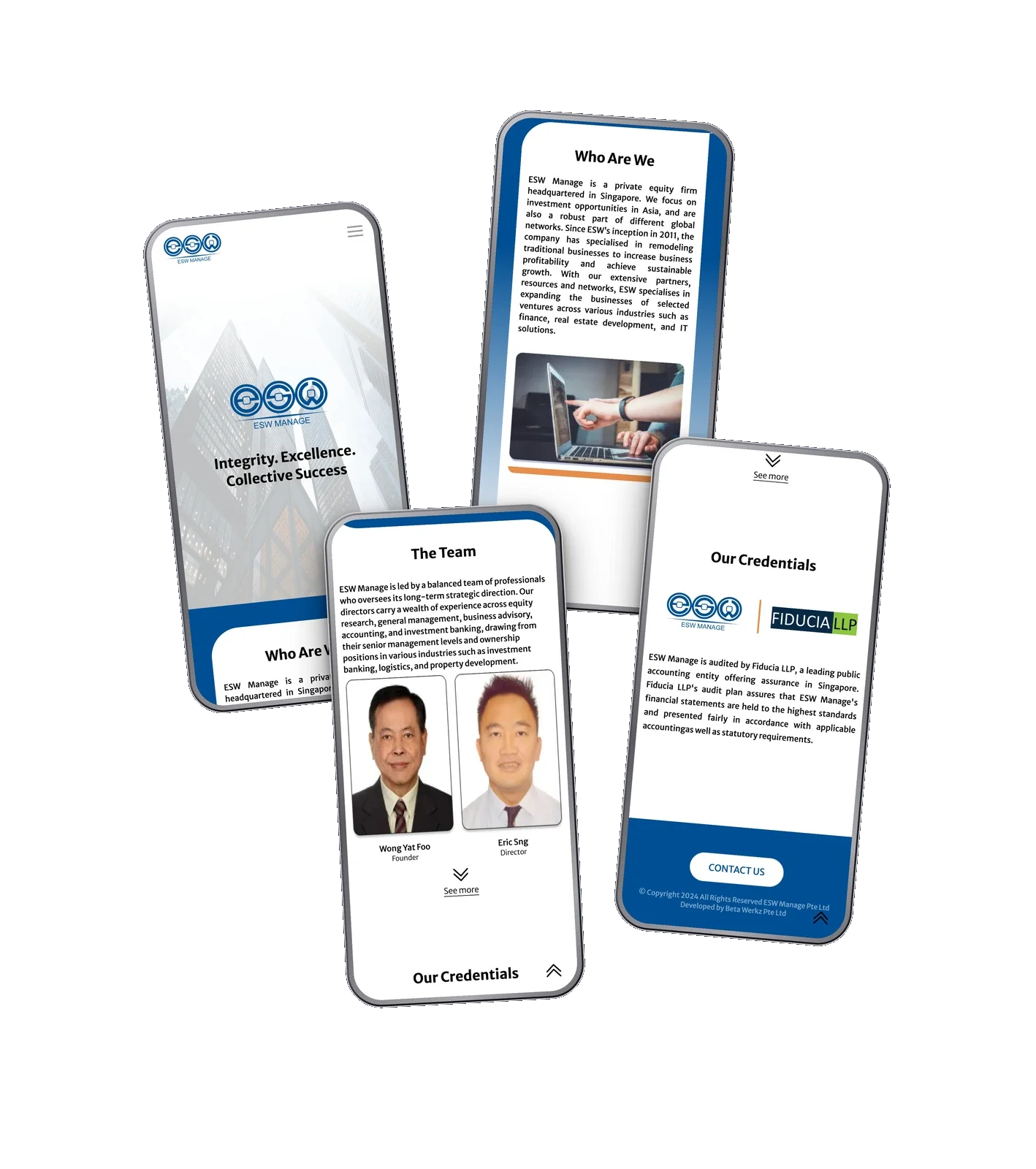ESW Manage — mobile view